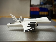 Buck Rogers Warhawk Hawk Ship Model 11in. (BLACK & WHITE)