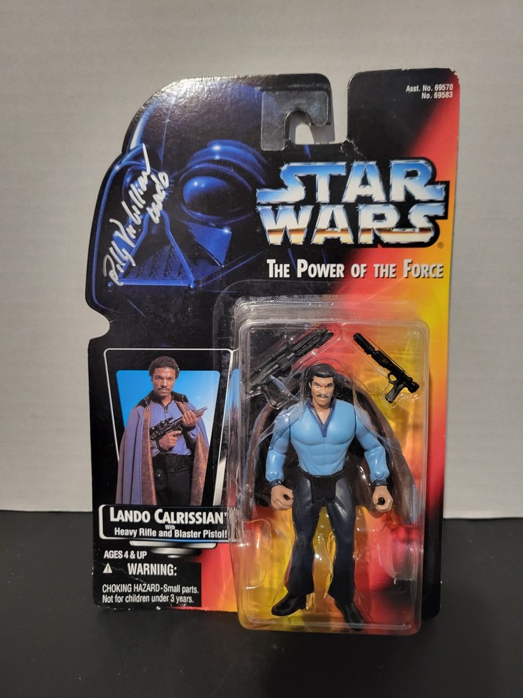 Lando Calrissian Billy Dee Williams STAR WARS Power of Force SIGNED Autograph