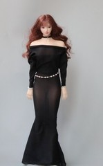 1/6 Female Ultra-thin Ice Silk Stretch Bodycon Skirt Fit 12″ PH Action Figure