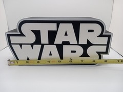 Retro Star Wars the original logo lightbox sign for vintage Star Wars display