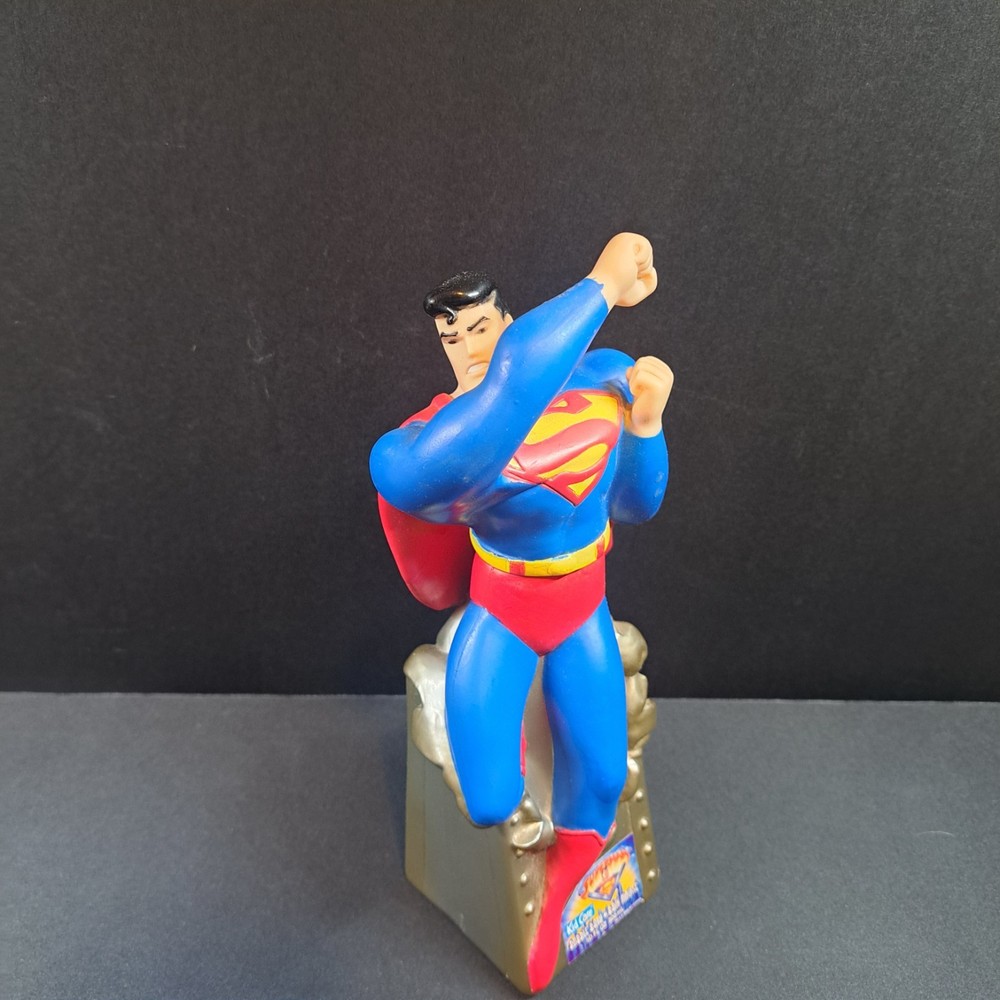 SUPERMAN Kid Care Bubble Bath Bottle 10oz (Empty) 1996 Animated Adventures