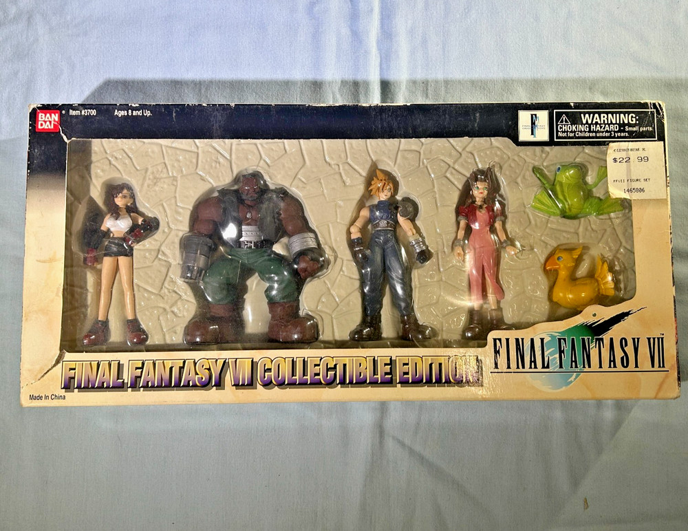 1998 BANDAI FINAL FANTASY VII COLLECTIBLE EDITION #3700 TOY FIGURE SET – NOMURA
