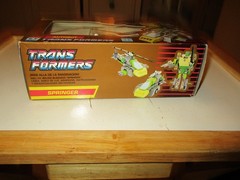 Transformers G1 Gold Box Triple Changer Springer w Box & OG Insert -Complete