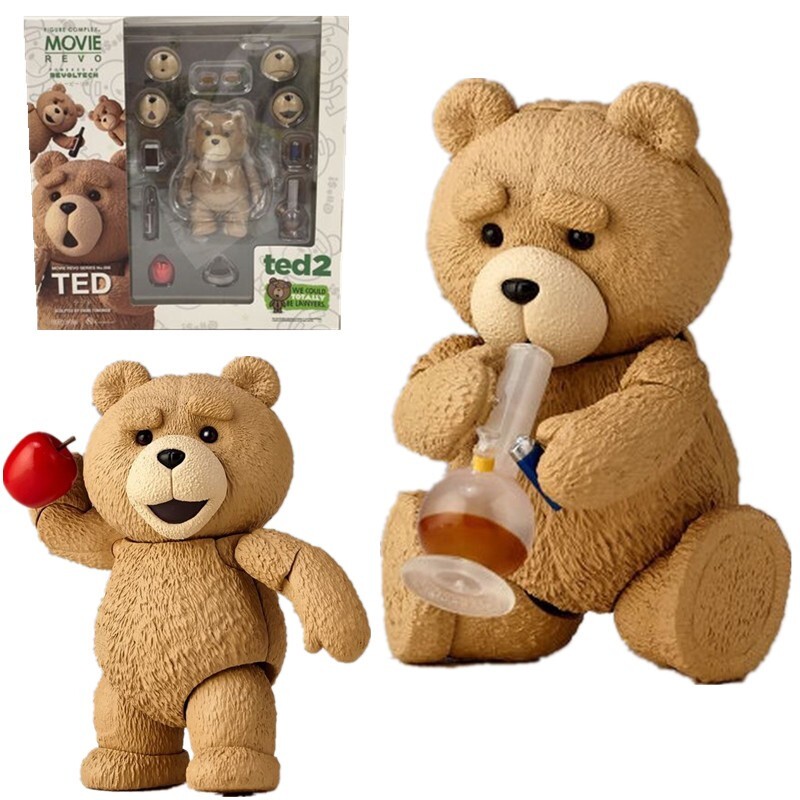 10cm TED 2 Movie Teddy Bear 4″ Boxed Movable Action Figure Toy Collectors Model