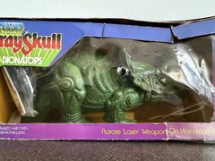 MASTERS OF THE UNIVERSE BIONATOPS DINOSAUR TRICERATOPS 1986 GRAYSKULL VTG NIB