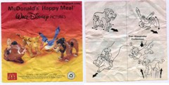 RARE 1994 Scar 4″ McDonald’s EUROPE Action Figure Disney Lion King