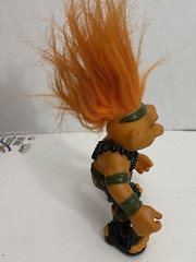 Battle Trolls Sargeant Troll Camouflage Orange Hair Hasbro 1992