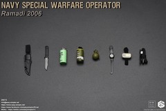 1:6 scale Easy & Simple NSW Operator Combat Knife for 12″ Figures