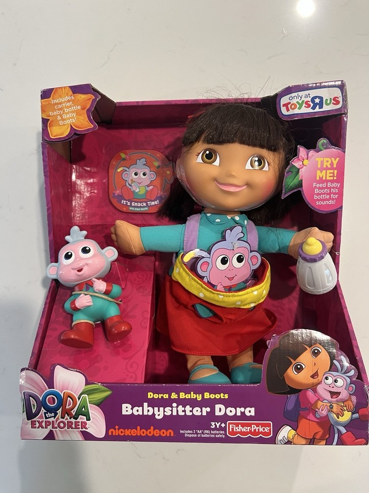 2012 NIB Dora the Explorer Baby-sitter W/baby Bots ! Only At Toy For Us Exclusi