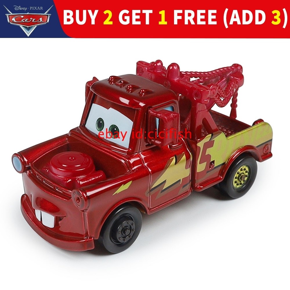 Mattel Disney Pixar Cars Toon Rustez Red Tow Mater Diecast Alloy Toy Boy Gift