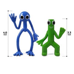 8Pcs Rainbow Friends Action Mini Figures Toy Game Character Doll Blue Monster