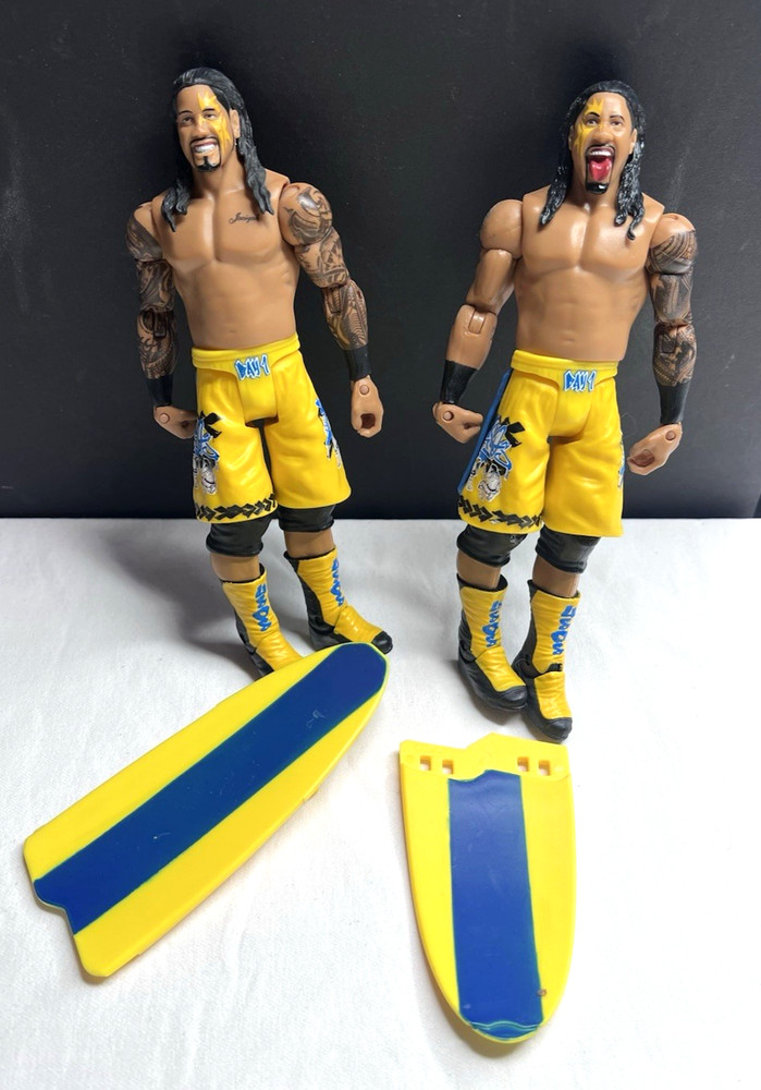 WWE Jimmy/Jey Uso W/Surfboard Battle Pack #28 Mattel 2013 FREE Shipping