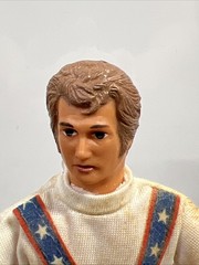 1972 Ideal Toys Evel Knievel Figure Bendy Rubber w/ Shoes Helmet Belt VTG 1970s