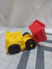 Fisher Price Little People Dump Truck Vehicle Kids Toy 2016 Mattel Red Yellow