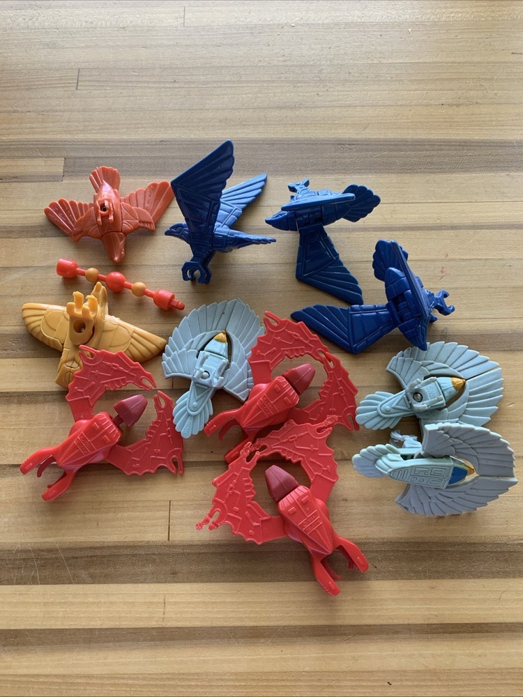 1986 Kenner Vintage Silverhawks Action Figure Accessory Lot Of 12 Birds Weapon!