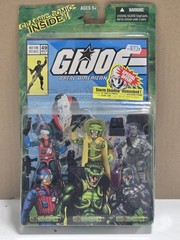 NEW GI Joe 2004 Comic 3 pack Scrap Iron Serpentor & Firefly