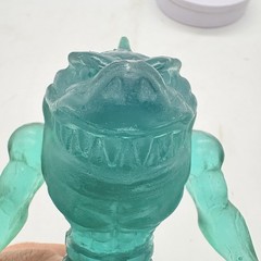 Street Sharks 5.5″ Action Figure Translucent Teal Bootleg Knock Off Resin KO