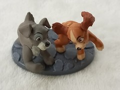 Disney PVC Figure Lady and The Tramp Dog Cake Topper Indonesia 1.5″ Toy Cute