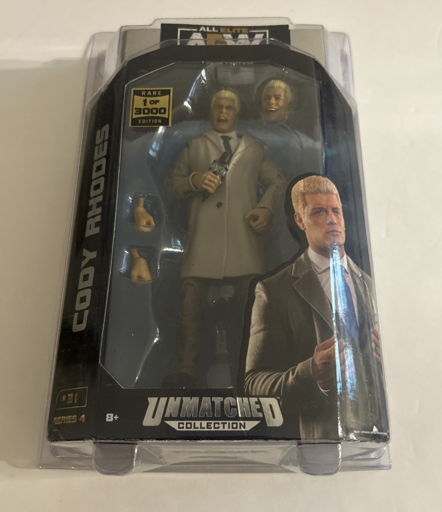 AEW Unmatched Series 4 Cody Rhodes #31 Action Figure CHASE Rare 1 of 3000 NEW