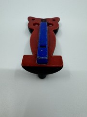 Vintage Owl Call Whistle Toy Plastic Resin Black Whistle