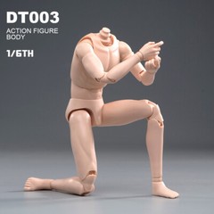 1/6 Male Pale Skin Narrow Shoulder Soldier Body For 12in Action Figure Model