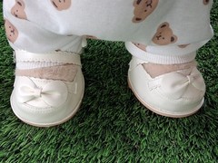 Get A Hug Co. 12 inch Fully Jointed Teddy Bear Plush Baby Outfit Bib Shoes NWOT