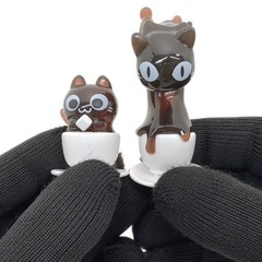 Black Coffee Cat Cup Figure Japan Blind Box Capsule Mystery Ball Toy 1 Random