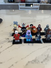 Lot Of 22 Custom Lego Minifigures Adventure Time Marvel DC Alien Predator