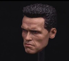 Custom 1/6 Arnold Schwarzenegger Head Sculpt 2.0 Terminator T800 for PHICEN M34