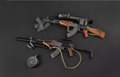 1:6 Scale Assault Rifle Gun Set for 12″ HT Action Figure Soldier War Toy Model