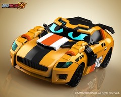 Metal Cardbot W TACHY Transforming Cheetah Robot Car Action Figure SAMG