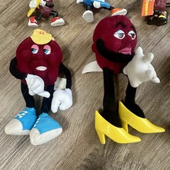 California Raisins Vintage 80s Figures Lot of 12 PVC Bendable Plush Advertising
