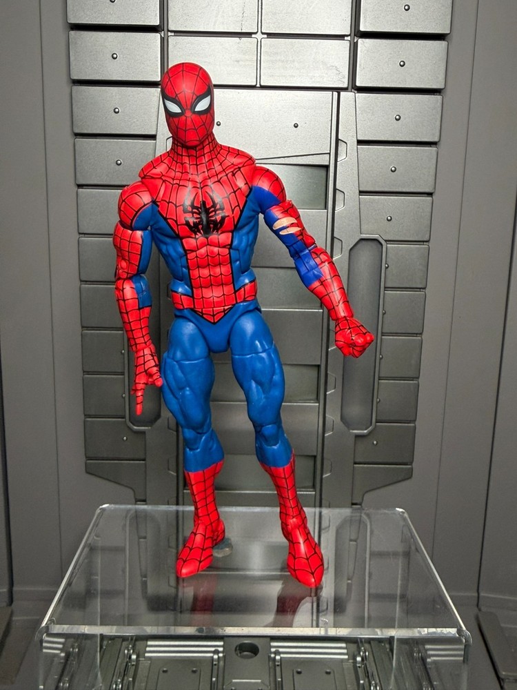 KITBASHED CUSTOM Marvel Legends Retro Cyborg Spider-Man BODY 6″ LOOSE Figure