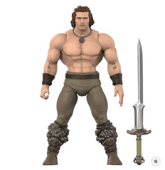 Conan The Barbarian Deluxe Iconic Pose – 7″ Conan Action Figure with Accessor…