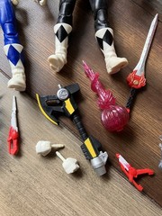 Hasbro Mighty Morphin’ Power Rangers Lightning Collection Loose Lot x5 MMPR OG