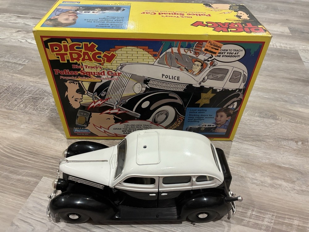 1990 Playmates Dick Tracy Police Squad Car 5751 Original Box