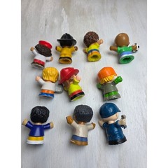 Fisher Price Little People Figures Lot 10 Community Heroes Firefighter Mechanic