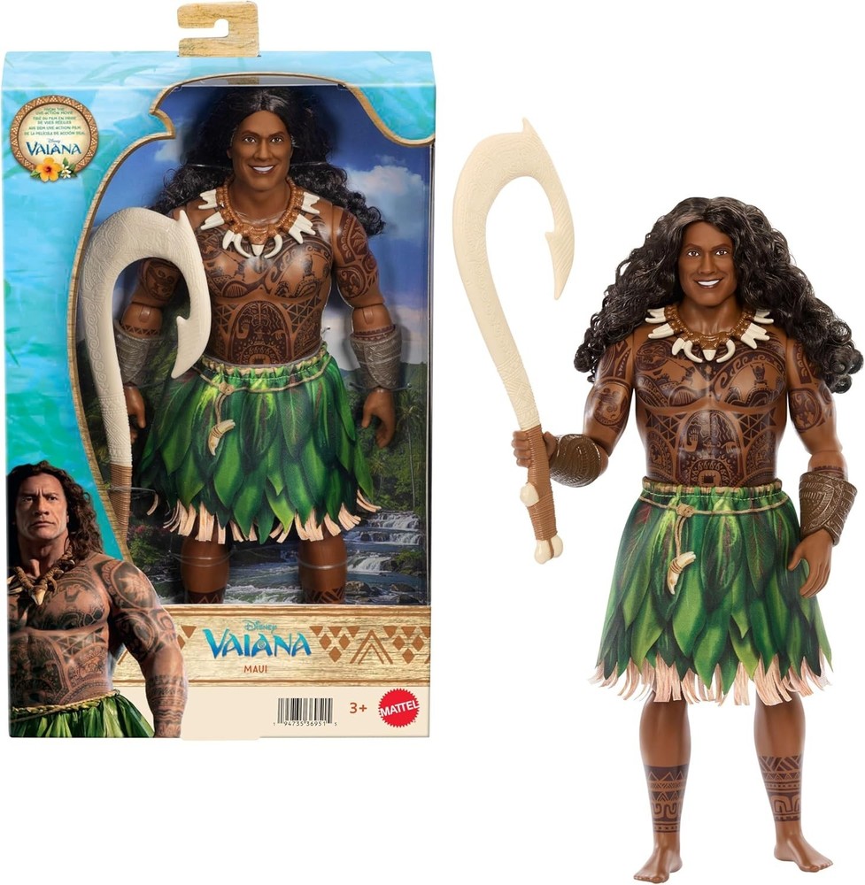 IN HAND NEW Disney Live Action Moana Maui Doll 12” The Rock 2026