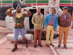 The A-Team (Set of 4 Painted Figures) 1/18 Scale Diorama (Handmade Accessory)