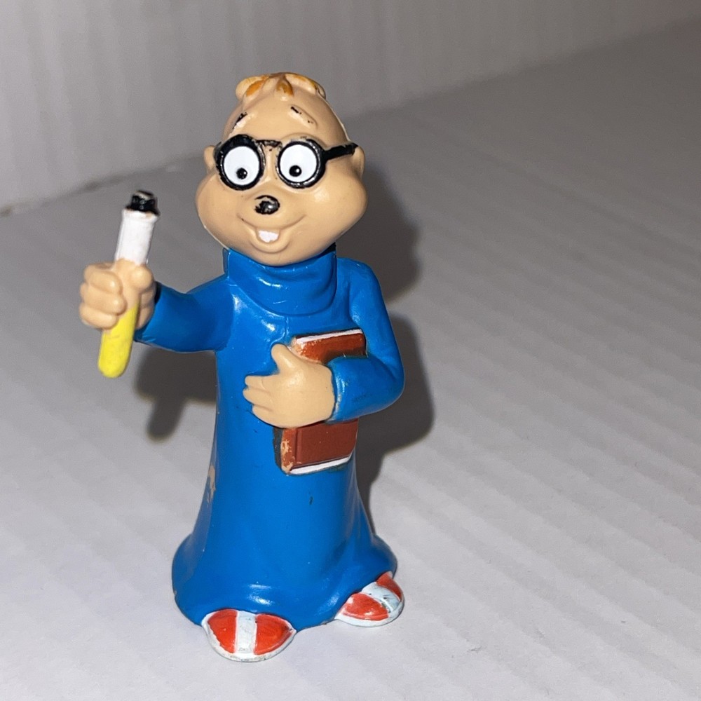 VINTAGE 1983 Alvin and The Chipmunks SIMON 3″ Plastic PVC Toy Figure