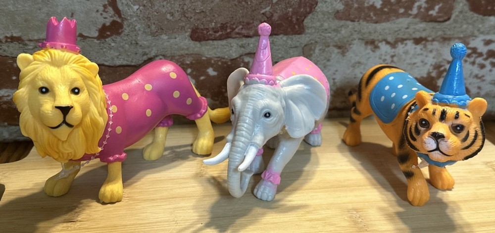 ANKYO Circus Zoo Animals Birthday Party Tiger Elephant Lion Cake Toppers