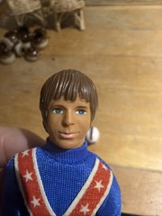 Vintage Ideal 1976 Robbie Knievel Figure W/Helmet & Belt Teenage Stuntman