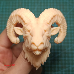 1:6 1:12 1:18 Goat Sheep Animal Head Sculpt for 12” 6” 3.75”Action Figure Bod
