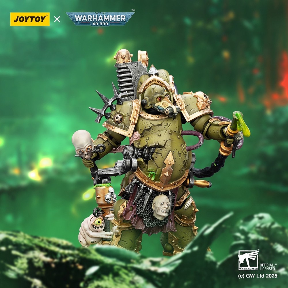 JOYTOY Warhammer 40K Death Guard Foul Blightspawn & Lord of Virulence 2PCS 1/18