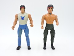 Fire-Power Rambo and Rambo figures LOT 1985 Coleco vintage Force of Freedom 1986
