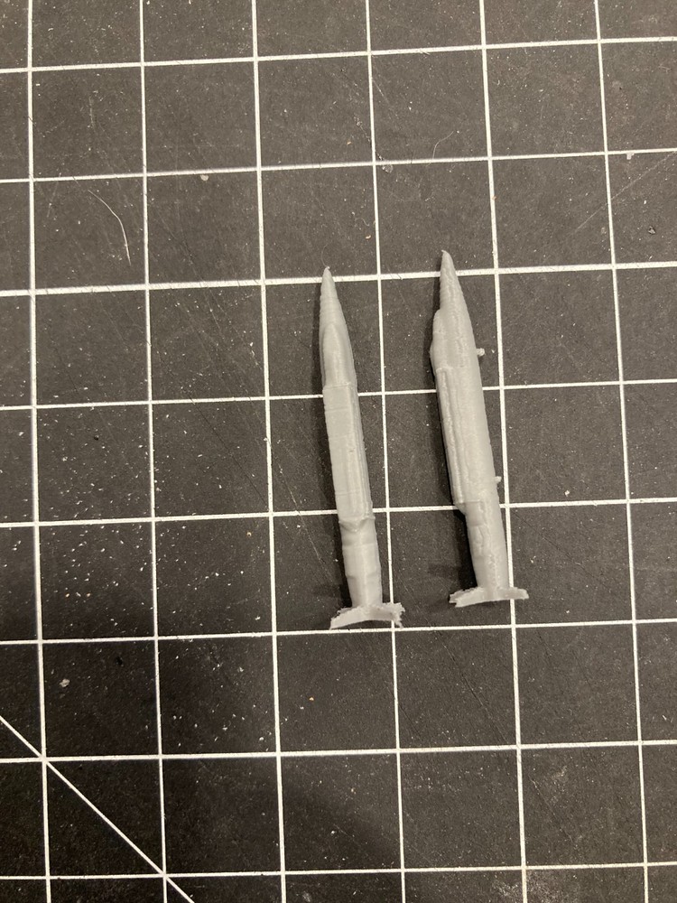3d Printed 8 pack, GBU-39-Small Diameter Bomb (8 bombs), Multiple Scales