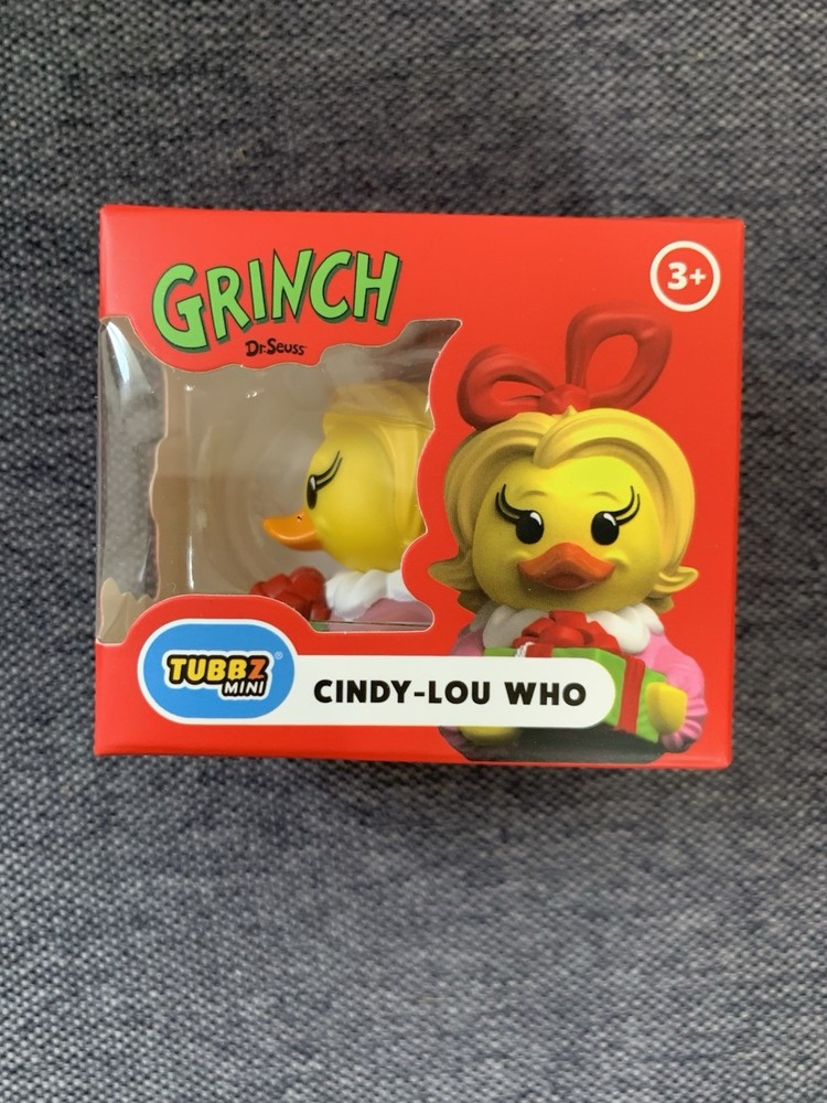 Mini Tubbz -THE GRINCH CINDY LOU WHO- RUBBER Cosplaying Jeep Ducks-HTF!! NEW