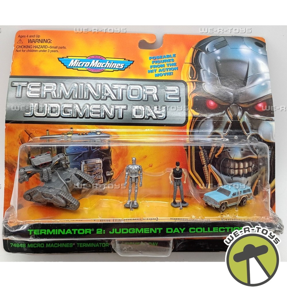 Terminator 2 Judgment Day Micro Machines 2 Figures, Car, & Ground Hunter Killer