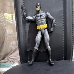 Batman Franchise Batman Action Figure w/ Cape, Plastic, Gray Black Yellow