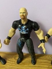 Stone Cold Steve Austin WWF WWE wrestling figure lot Bone Crunching Action DTA!